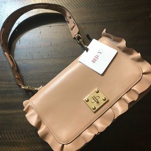 Red Valentino ruffle bag. new with tags. Leather